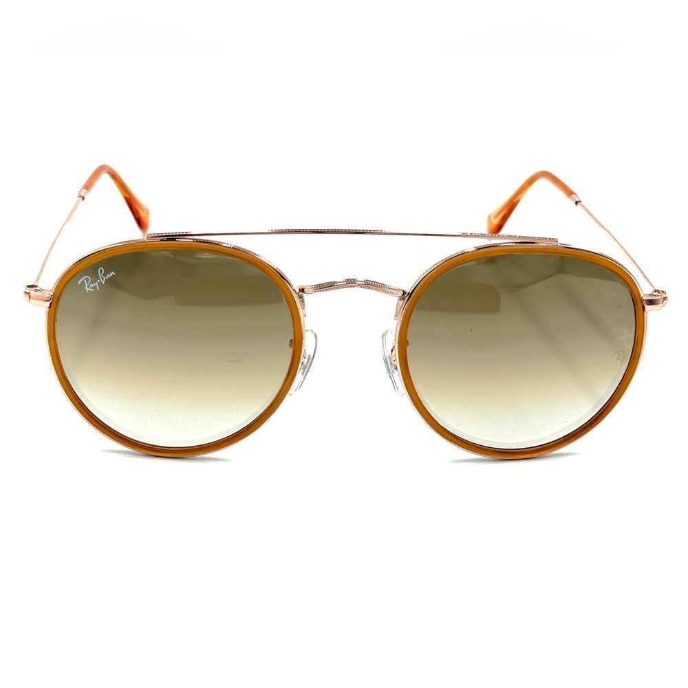 Ray-Ban Rb3648 Marshal 9070/51 Gold Gradient Brown 51mm Double Bridge - Picture 12 of 15